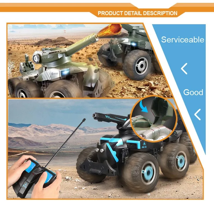 Ye81503a Military Fight Car 6 Big Wheels Rc Car Buy Big Wheels Rc Car