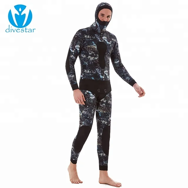 Customized Camo Neoprene wetsuit spearfishing ,New design NEOPRENE camo wetsuit 7mm