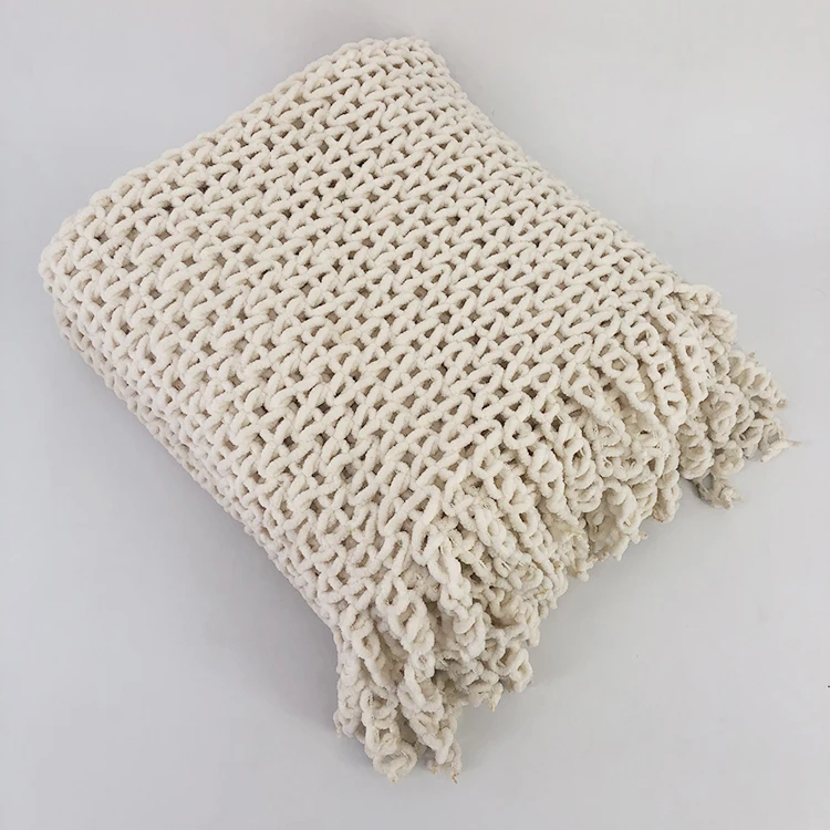 hand made crochet fleece blanket