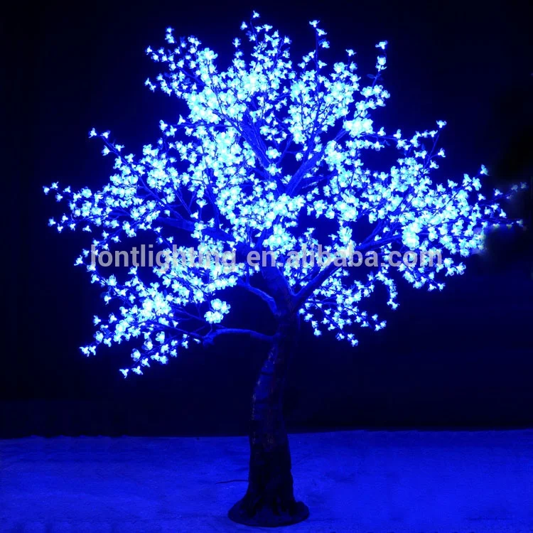
2.8m super quality outdoor artificial christmas light RGB color changing led cherry tree 