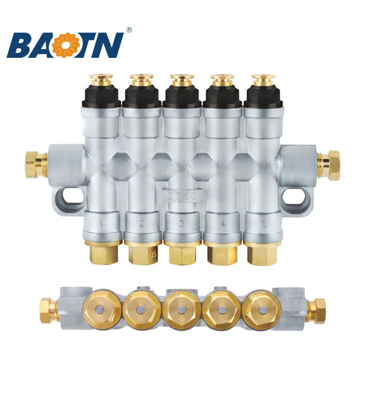 China Baotn Automatic Volumetric Oil Fitting Grease Distributor For