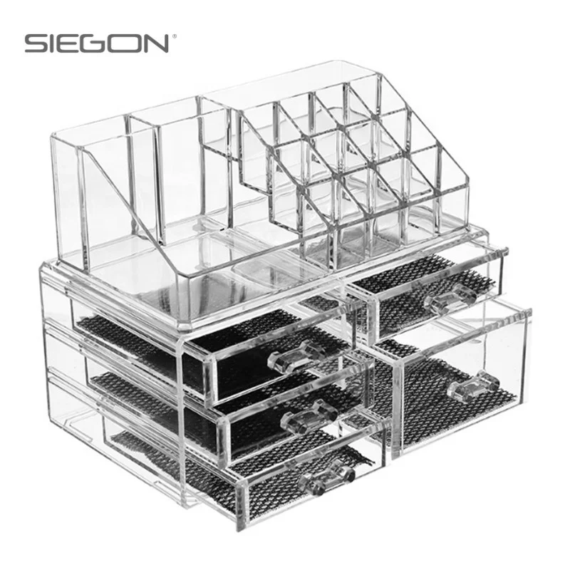 

Acrylic Makeup Organizer Large Makeup Organizer Acrylic Display Case, Transparent