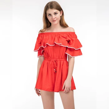 off shoulder rompers