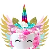 Unicorn Wings Cake Topper Unicorn Cake Topper Set Horn Eyes Wings