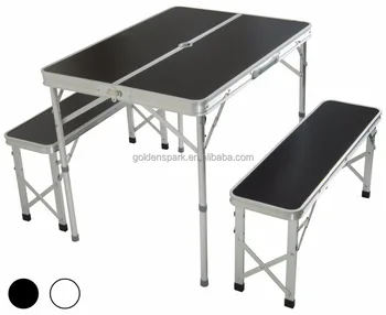 camping folding table and chairs
