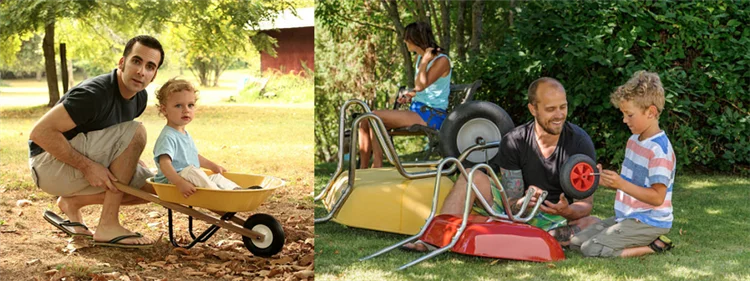 kids toy metal wheelbarrow,for garden and outdoo