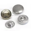 Metal four parts buttons with two sides cap 11mm alloy cap/10mm brass cap spring snap button fasteners FP-038