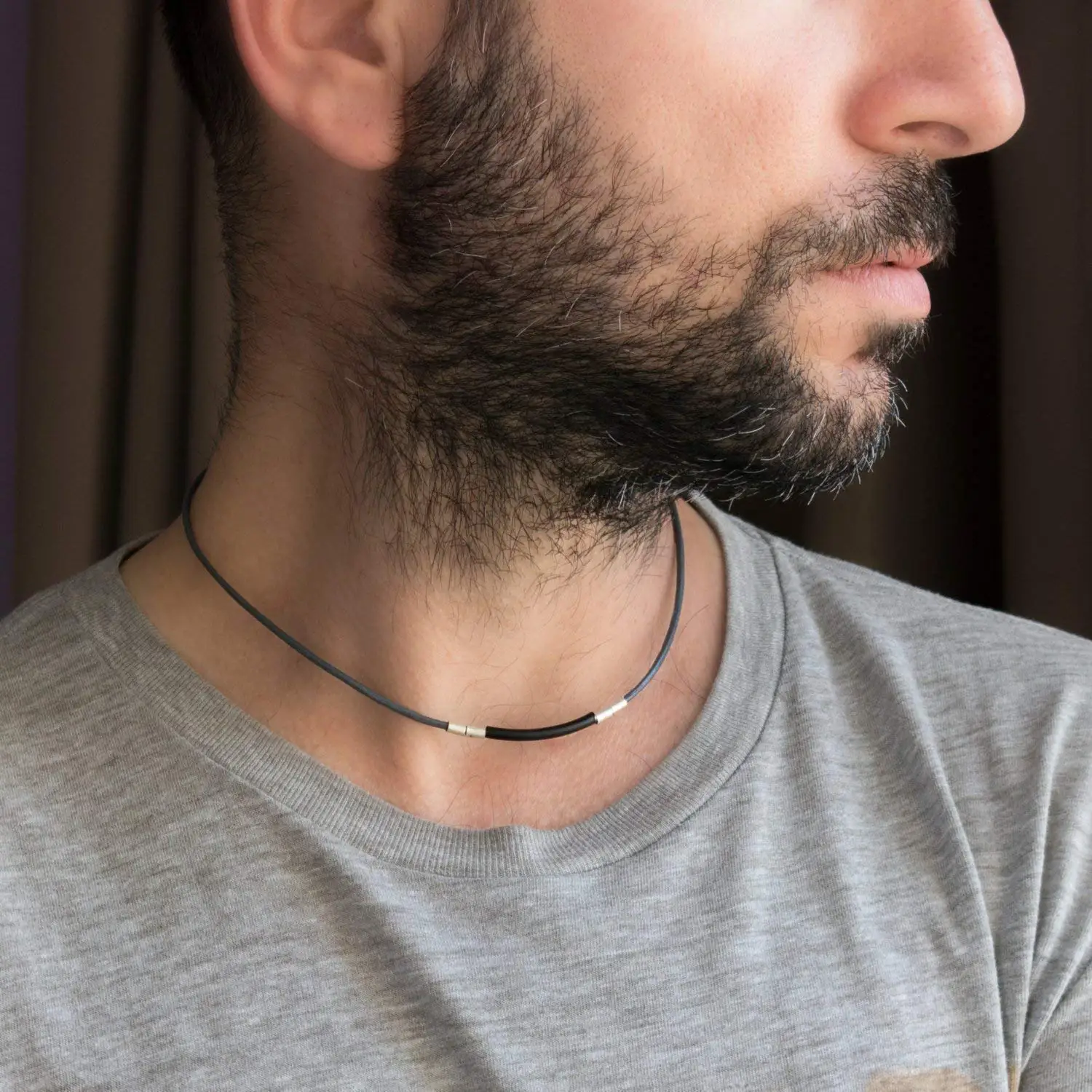 Men's Necklace - Men's Choker Necklace - Men's Leather Necklace - Men's Jewelry - Guys Jewelry - Guys Necklace - Necklaces For Men - Jewelry For Men