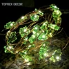 TOPREX DECOR Led Copper Wire String Lights with 30 Maple leaves for Festive Party Supplies