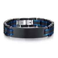 

Customized Logo 316LStainless Steel Blank Men's Watches Chains Chain Link Bracelet Wholesale