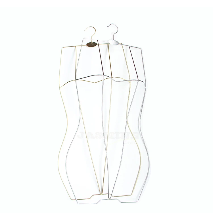 

2019 full body gold / rose gold metal display ladies hanger for swimwear, Customized
