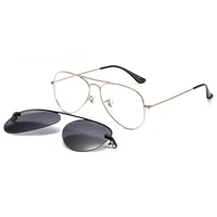

2019 Metal clip on magnetic advantate frames eyewear glasses, magnet sunshades try-change myopia eye glasses optical eyeglasses