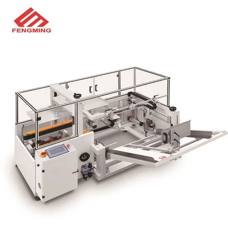 
Automatic vertical packaging machine carton erector case carton sealer 