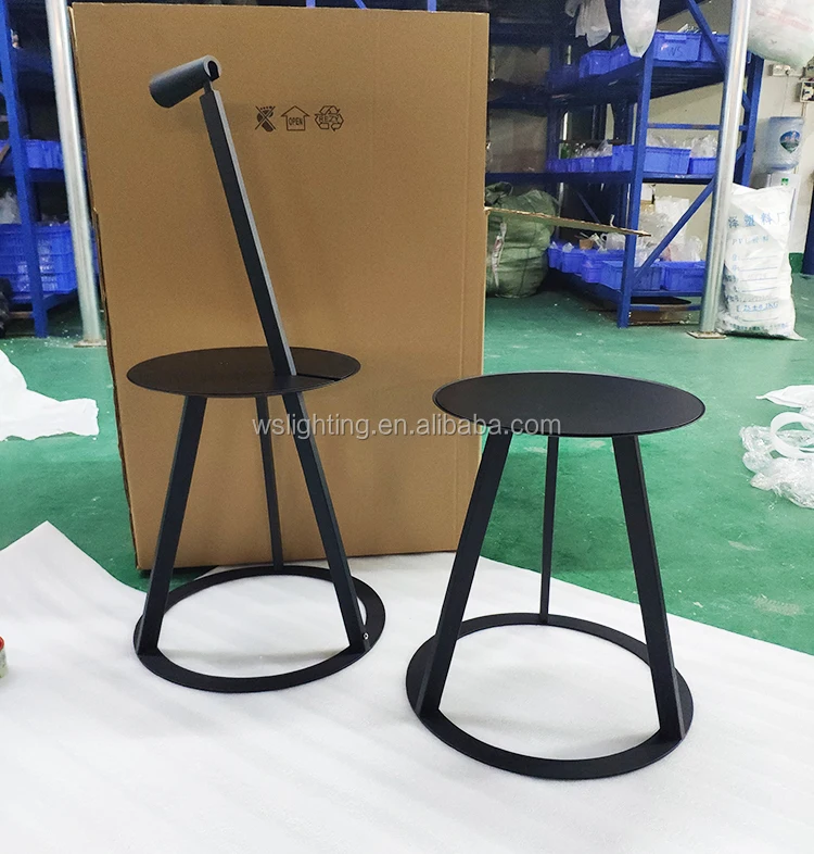 tripod floor lamp with table