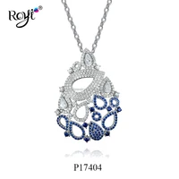 

Royi Jewelry Designs Jewelry Luxury 925 Sterling Silver Necklace Gemstone Drop Pendant