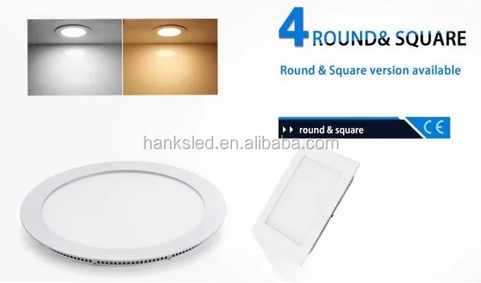 BIS Hot selling round led panel light 3W 6w 9w 12w 15w 18w 24w