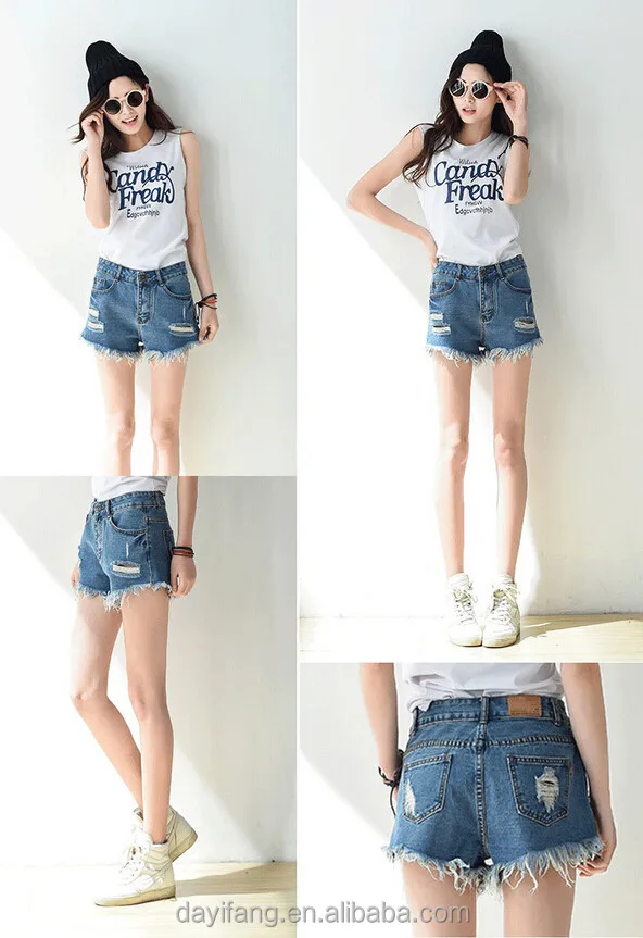 loose denim shorts