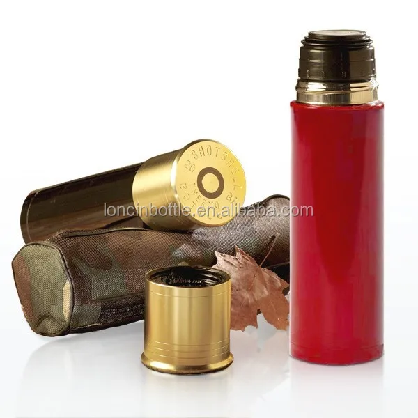 

12 Gauge Shotgun shell vacuum flask Bottle,20-Gauge thermos,Stainless Steel Vacuum Insulation Sports Bottle