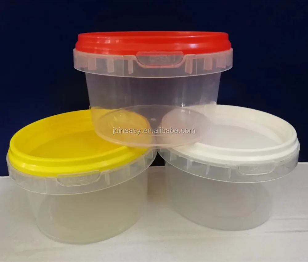 transparent plastic tub