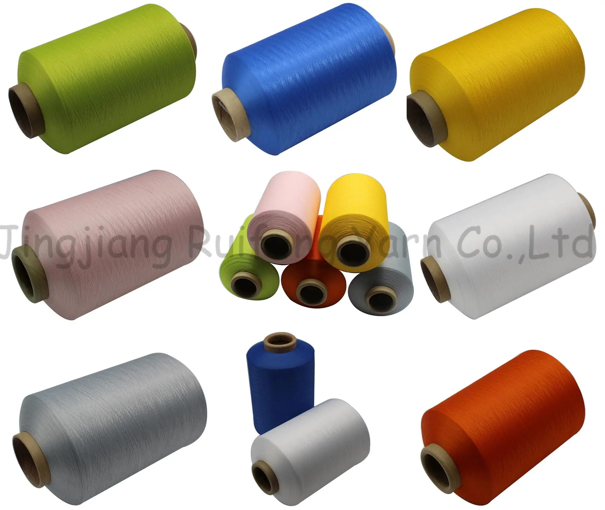 50-300d semi dull cone dyed polyester weft yarn for knitting