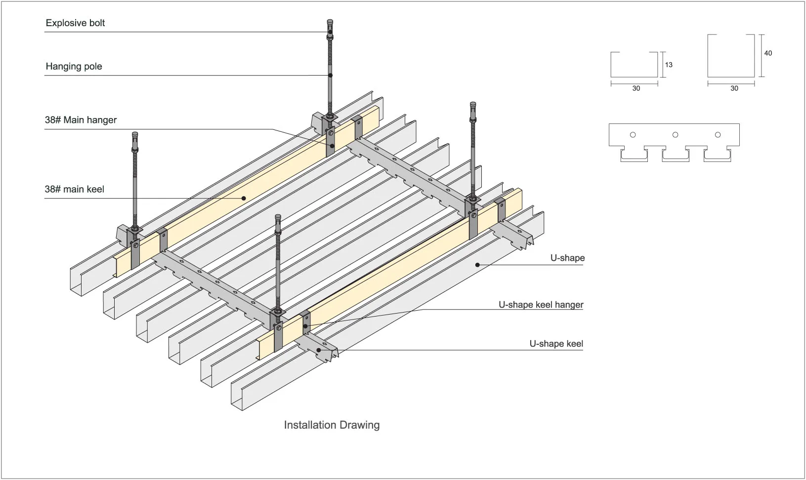 Wooden Color False Ceiling Design Baffle False Ceiling Lightweight Building Material Buy Wooden Color False Ceiling Design Baffle False