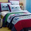Decorative Applique Train Bedding Set For Kids, Cotton Children Bedding Set