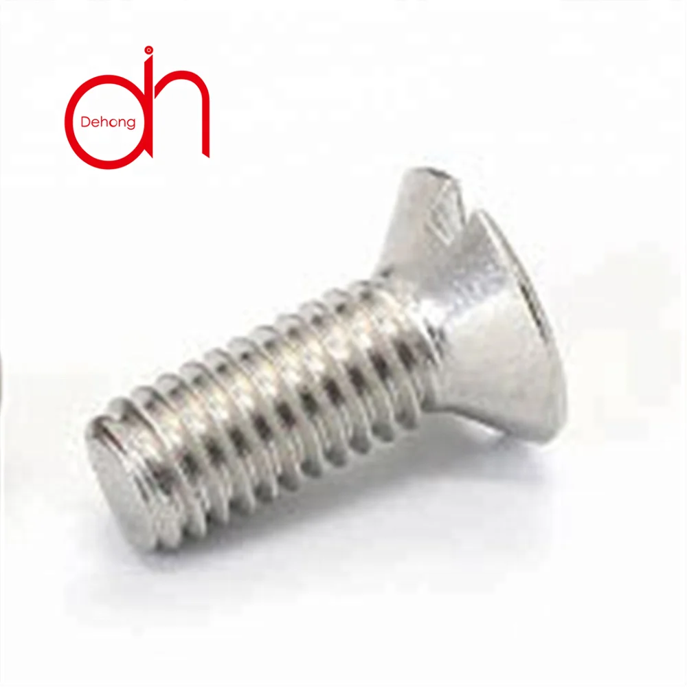 
High precision wholesale top quality DIN 963 carbon steel slotted countersunk head screw 