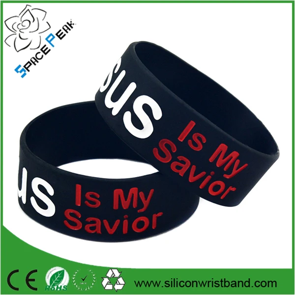 Custom Faith Wristbands Bible Verses Religious Christian Apparel Silicone Bracelets Gifts