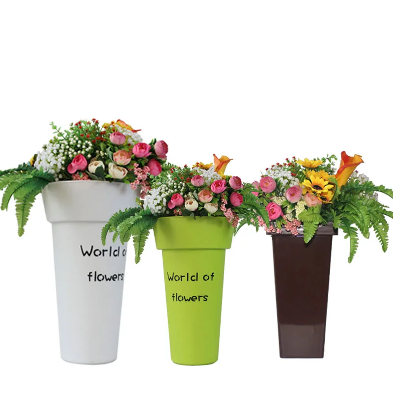 

Heng-cool plastic flower barrel pot flower bucket stand no leaks