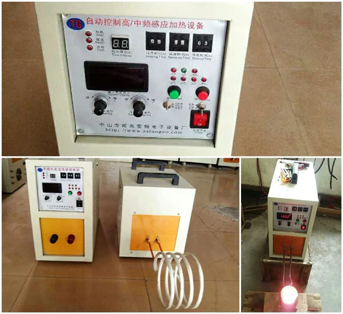 
2000 degrees electric automatic gold melting induction furnace 