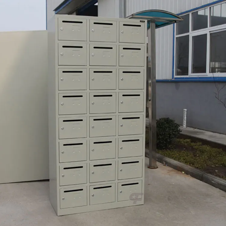 China Supply Commercial Antique 24 Doors Steel Apartment Building Mailbox