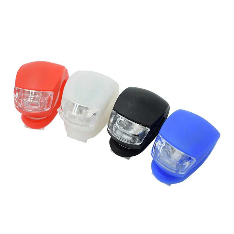 

Silicone Safety Warning Light 3 Modes Bicycle Lights Helmet LED Flash light, As details