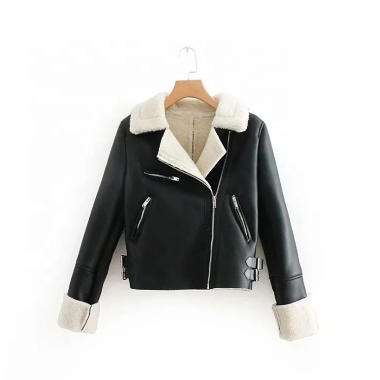 Fashion women's clothing bomber jacket leather jacket winter wears for wholesales