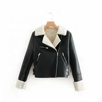 

Fashion women's clothing bomber jacket leather jacket winter wears for wholesales