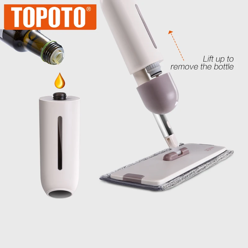 
2020 TOPOTO Innovative Microfiber Floor Cleaning Type Portable Water Spray Mop 