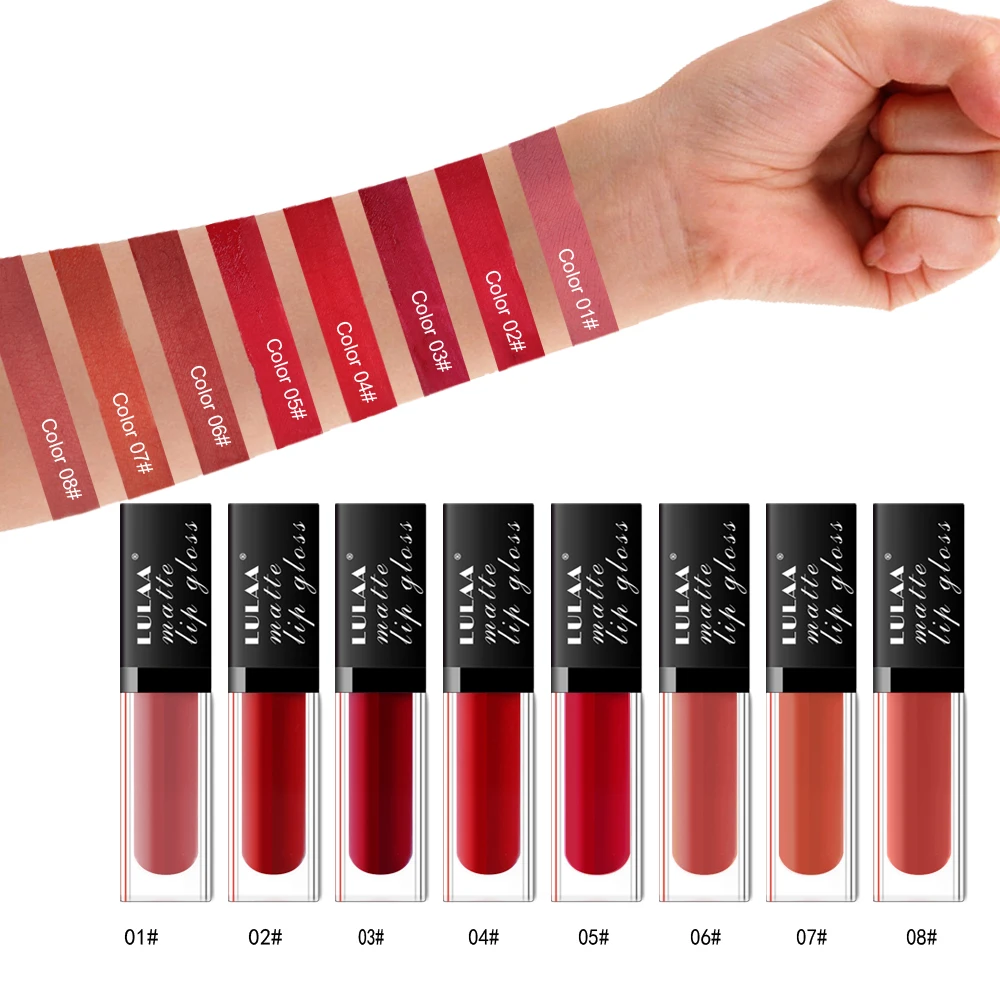 

Best selling waterproof labiales matte liquid lip gloss private label lipstick matte with customized logo