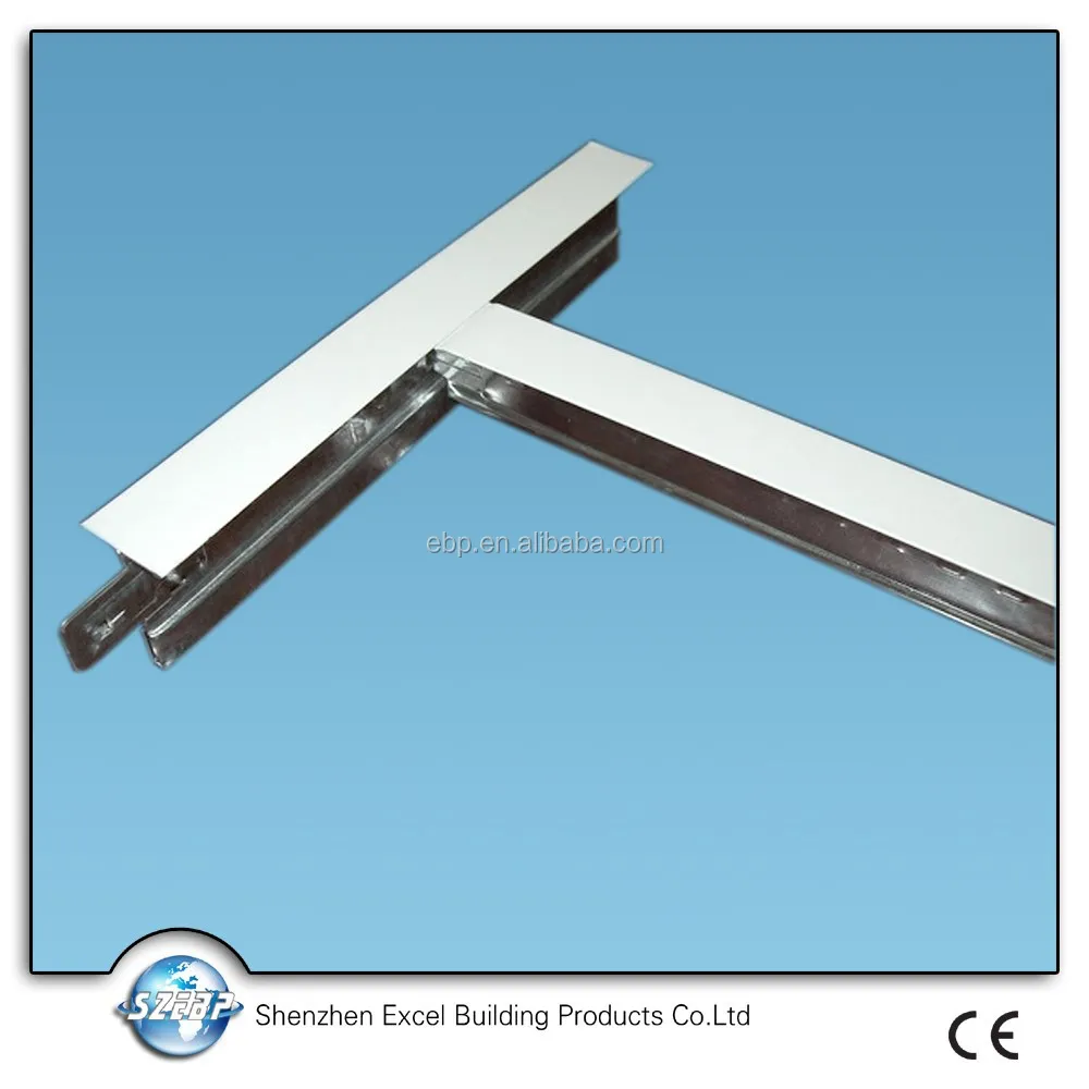 
T24 t bar suspended ceiling grid of flat bar ,main tee ,cross tee 