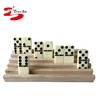 YH Poker Set Of 4 Solid Wood Domino Trays, Domino Tiles Rack, Domino Holder