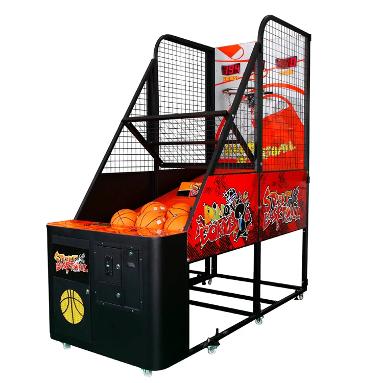 Coin Operated Crazy Hoop Adult Children Street Basketball Shooting