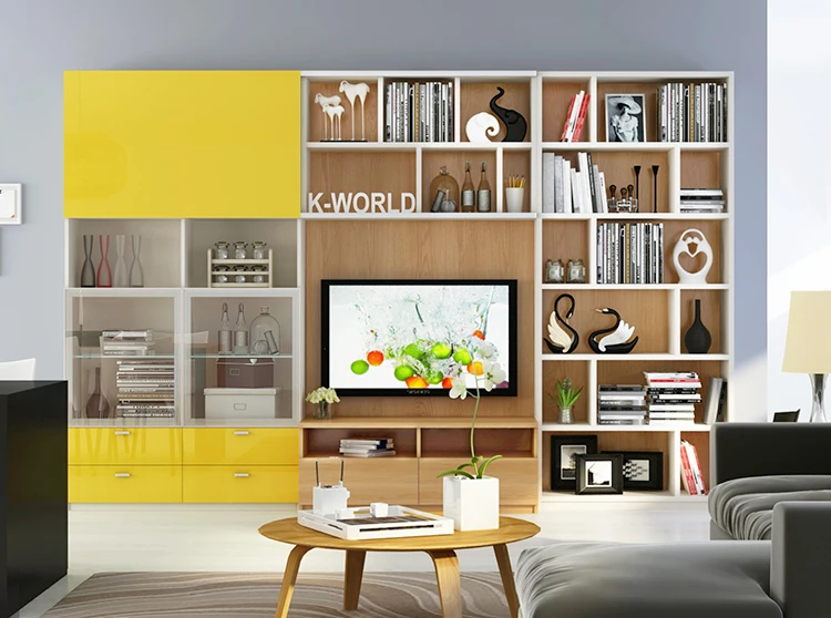 Luxury quartz stone Paint Wall TV Cabinet for full house cabinet