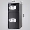 High performance secure electronic digital lock double-bit key home safe box