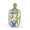 Custom safety belt full body adults 5 points saftey harness fall arrest systems polyester adjustable body harness men