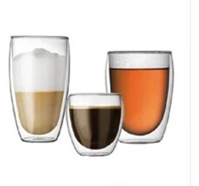 Double Wall Glass Coffee cups ,Insulated Glass Tumbler