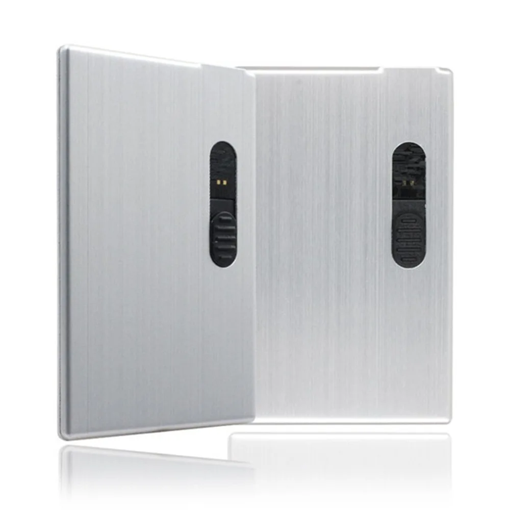 

Ultra-thin metal card push-pull U disk Business card-type USB Flash Drive available custom 4GB 8GB 16GB pendrive
