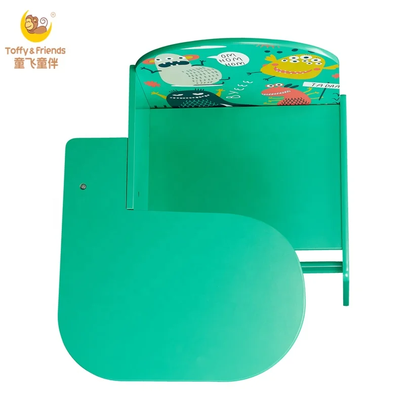 
Toffy & Friends Monsters Kids Writing Desk and Chair with Storage Drawer 