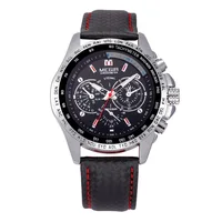 

Megir 1010 Watches Men Top Brand Luxury Leather Strap Male Men's Watch Sports Quartz Watches