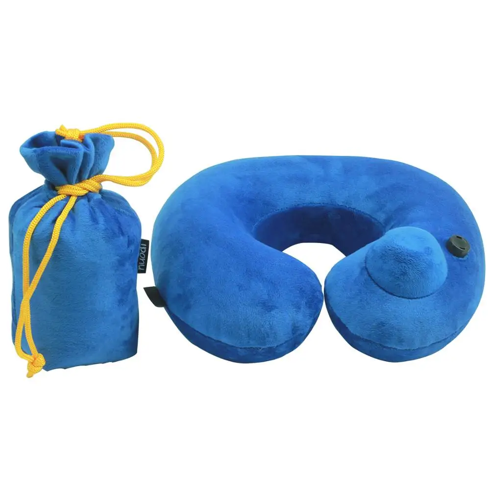 Cheap Promotional Gift PVC Inflatable Travel Pillow For Airplane Traveling.jpg