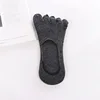 Cotton Knitted Men's Five-finger Sweat Absorption Anti-skid Low Cut Socks