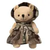 Customized Camouflage Stuffed Toy Tactical Backpack Hanging Plush Army Teddy Bear