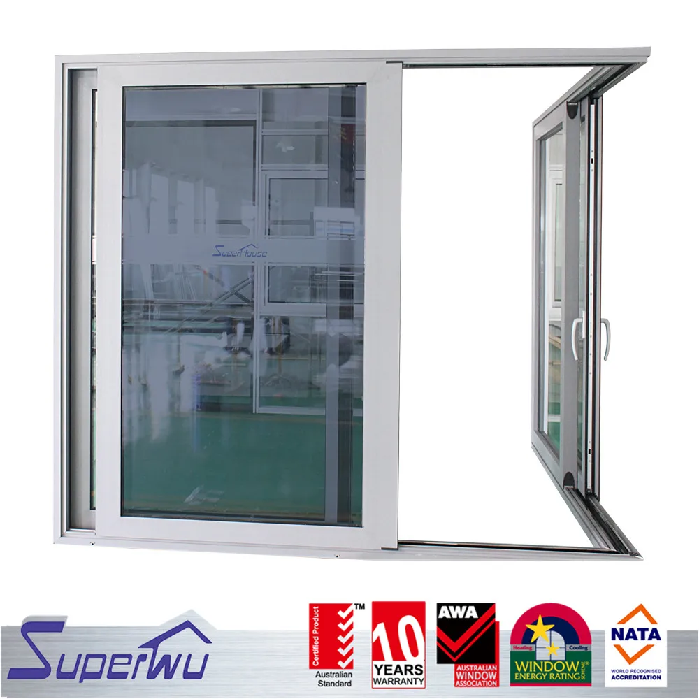 double panel tempered glass powder coated aluminum frame metal stained glass door